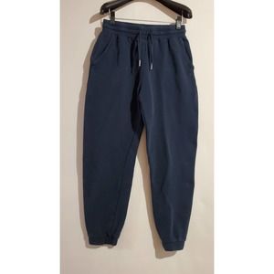 Sweaty Betty Essential Navy Blue Drawstring Joggers Womens Size S Sweatpants